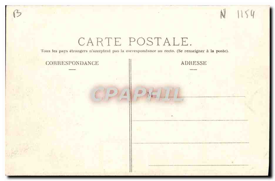 CPA Automobile Circuit d'Auvergne Coupe Gordon Bennett 1905 Descendant le grand tournant vers Plaisance  — Rückseite
