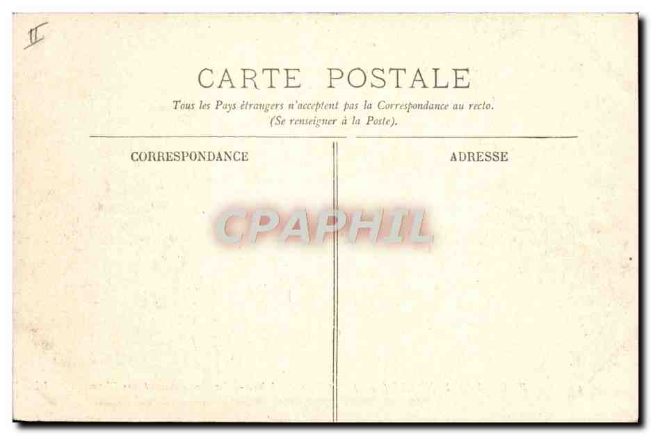 CPA Automobile Circuit d'Auvergne Coupe Gordon Bennett 1905 Circuit Michelin La route descend vers Clermont  — Rückseite