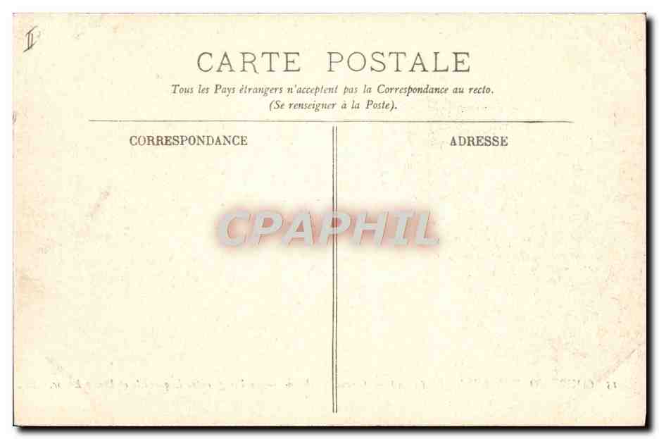CPA Automobile Circuit d'Auvergne Coupe Gordon Bennett 1905 Circuit Michelin Le virage entre Laqueuille et Bourg Lastic  — Rückseite