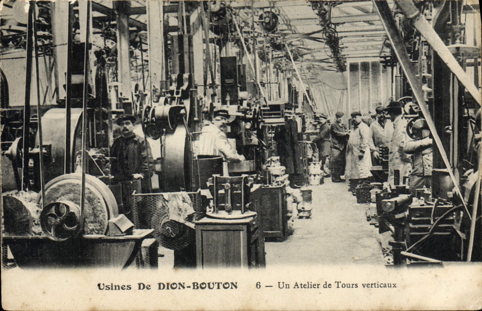 Fábricas DE DION-BOUTON — Taller de Tornos Verticales — n°6