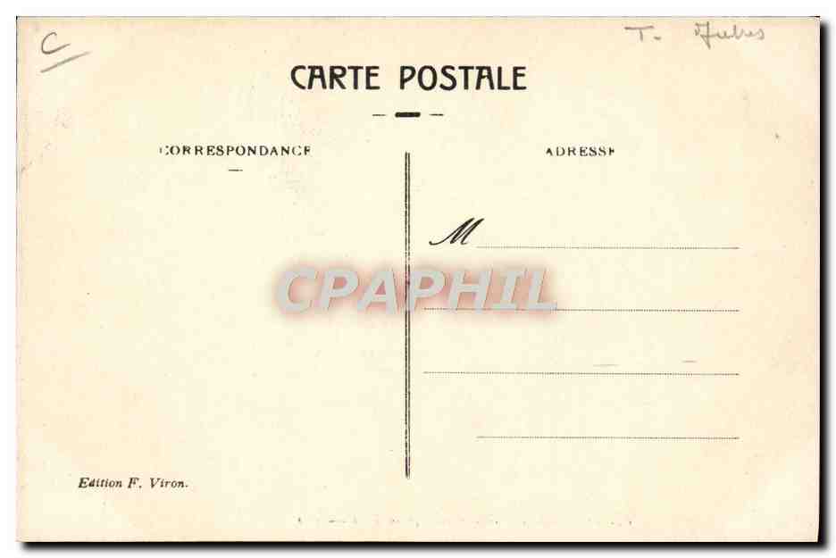 Lourdes — Automóviles que transportan enfermos — Edición F. Viron, n° 83 — Reverso