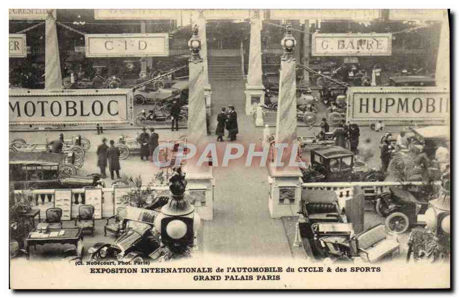 Exposition Internationale de l'Automobile, du Cycle & des Sports — Grand Palais, Paris — (Cl. Nobécourt, Phot. Paris)