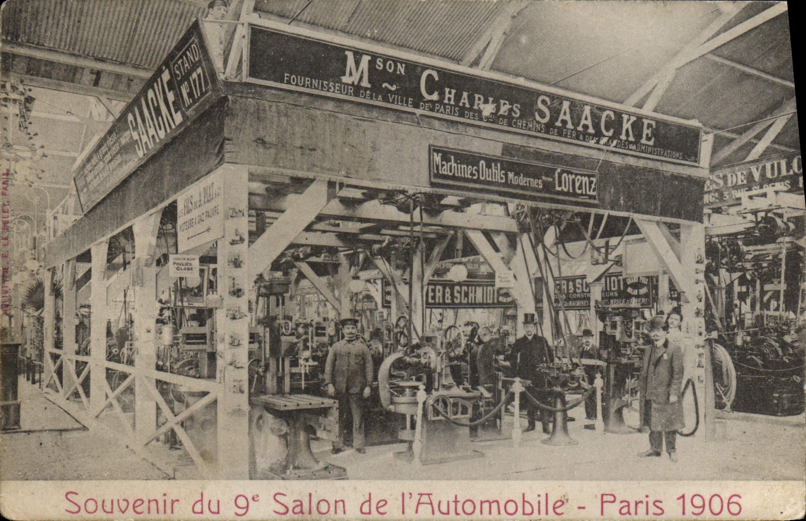 Salón del Automóvil - París 1906 — Stand n°177 de la Maison Charles Saacké — editor : A. Léon Le Meley