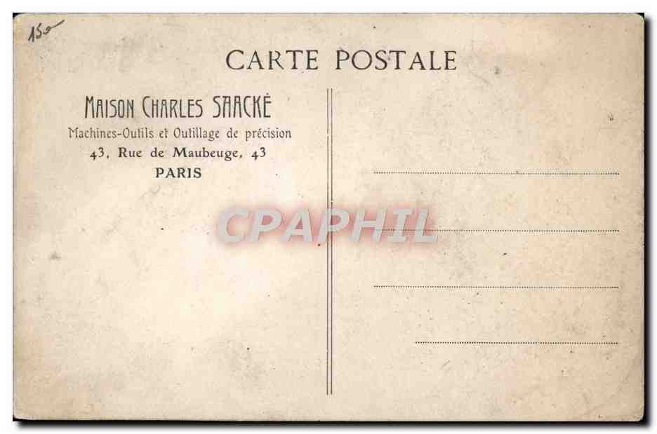 Salón del Automóvil - París 1906 — Stand n°177 de la Maison Charles Saacké — editor : A. Léon Le Meley — Reverso