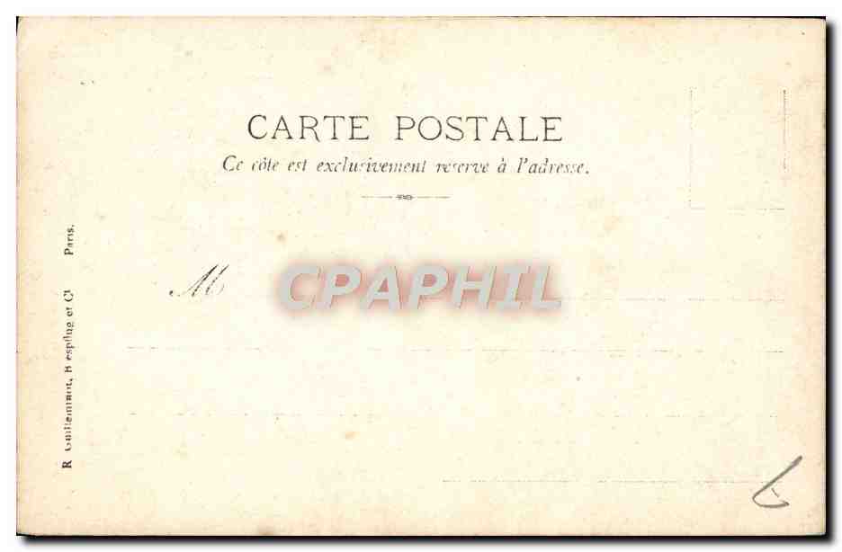 CPA Automobile Bordeaux Arrivee de Barras Paris Madrid 1903 — Rückseite