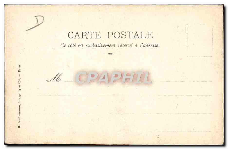 CPA Automobile Paris Madrid 1903 Bordeaux Controle d'arrivee Salleron  — Rückseite