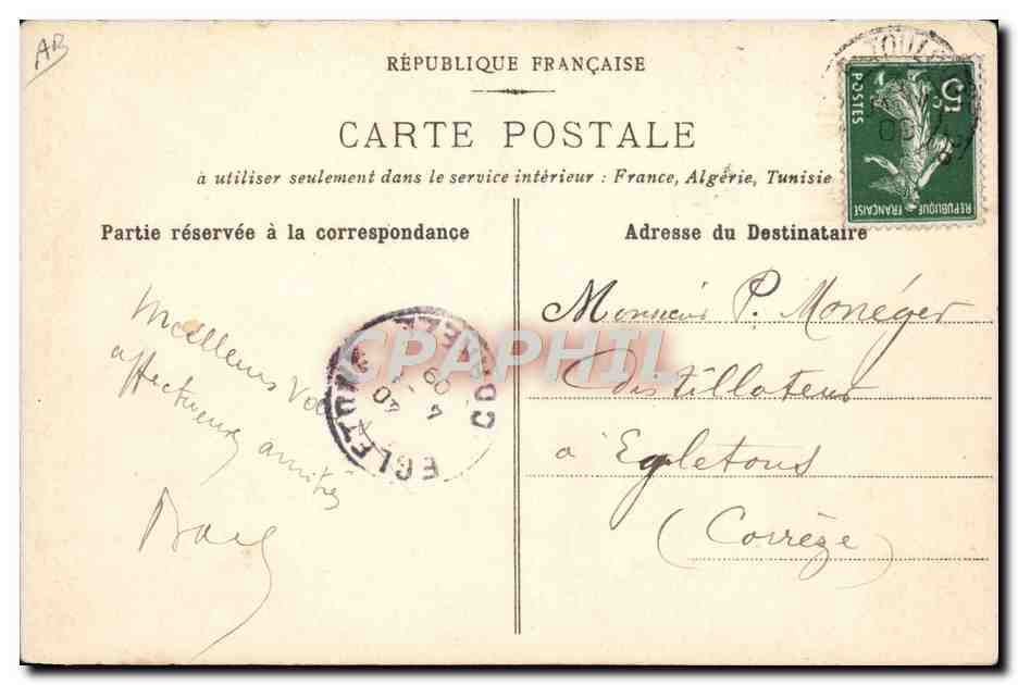 CPA Automobile Les gamins Gendarme  — Verso