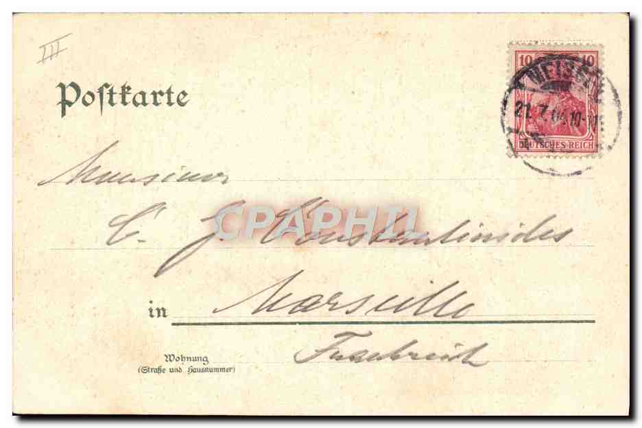CPA Illustrateur Meissen Beleuchtung d Albrechtsburg Bateau — Rückseite