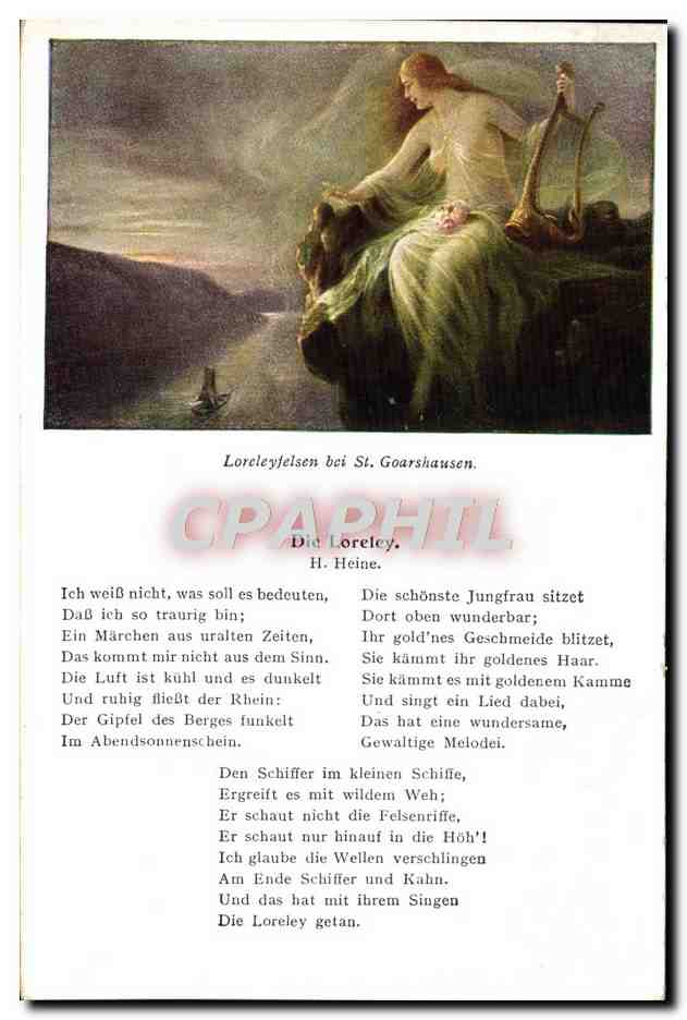CPA Illustrateur Die Loreley 