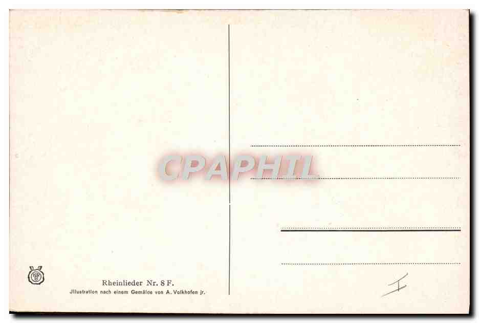 CPA Illustrateur Die Loreley  — Verso