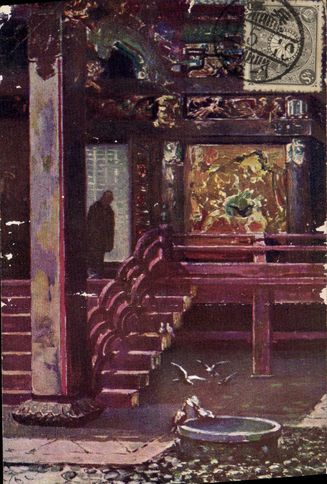 CPA Japon Nippon Temple