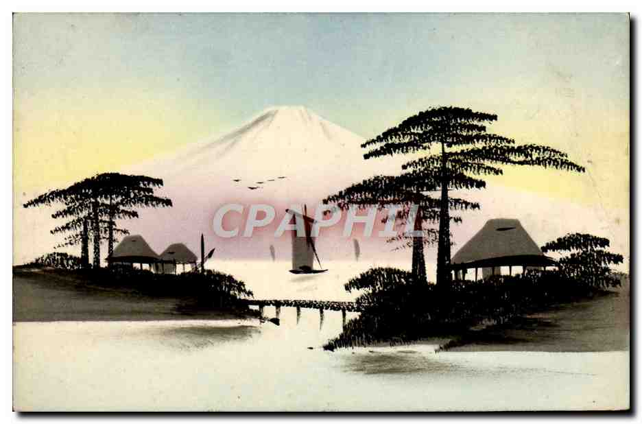 CPA Japon Nippon Paysage Thes du Tonkin Maison Paul Chaffanjon Phu Tho