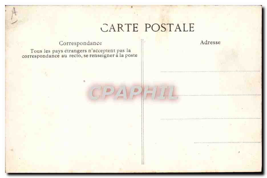 CPA Fantaisie Avion Aviation Homme — Rückseite