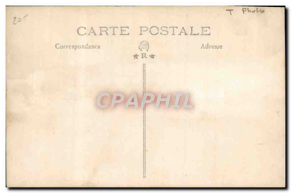 CARTE PHOTO Fantaisie Avion Aviation — Back