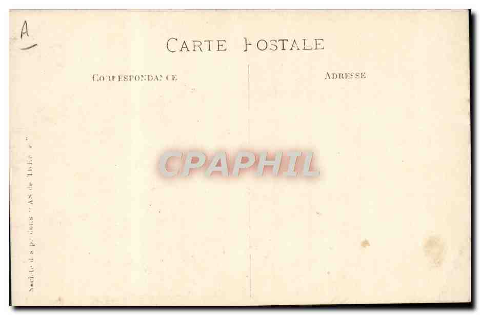 CARTE PHOTO Fantaisie Avion Aviation Homme Vichy Aviation — Rückseite