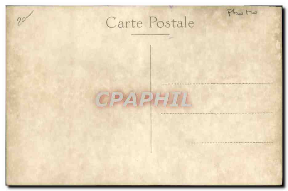 CARTE PHOTO Fantaisie Avion Aviation Femmes — Back