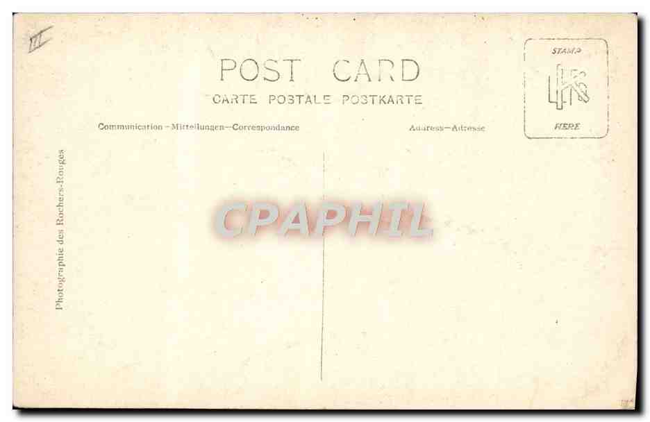 CARTE PHOTO Fantaisie Avion Aviation Homme — Back
