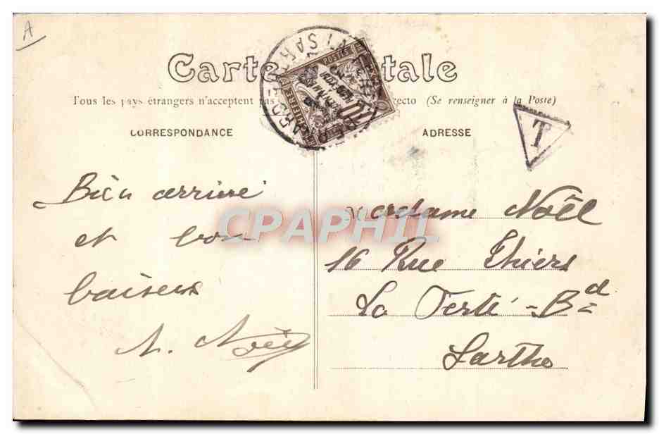 CPA Fantaisie Avion Aviation Avion Cerf Volant  — Rückseite