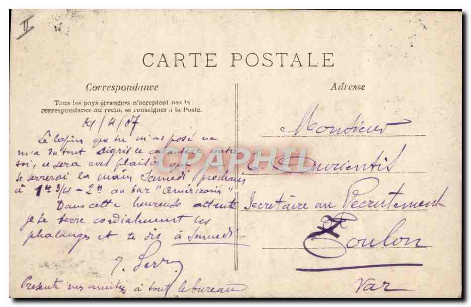 CPA Fantaisie Avion Aviation Enfants Mongolfiere — Rückseite