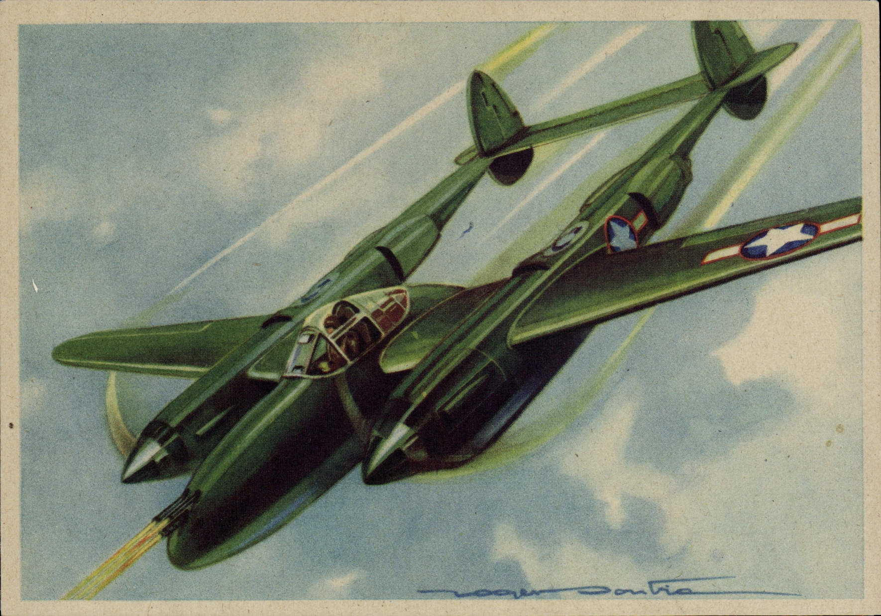 CPM Avion Aviation Lockeed Lightning Chasseur 