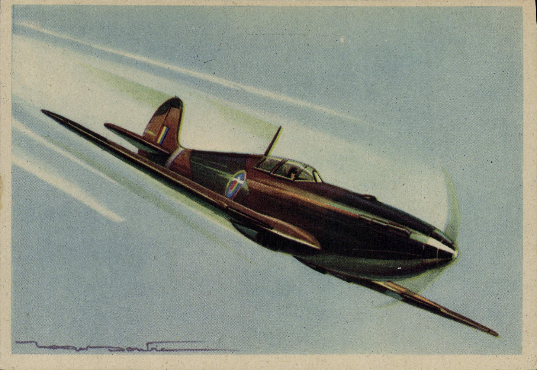 CPM Avion Aviation Supermarine Spitfire Chasseur 