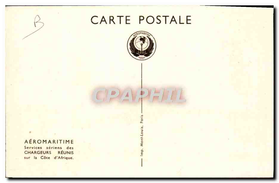 CPA Avion Aviation Aeromaritime Appareil amphibie S43 Hydravion — Back