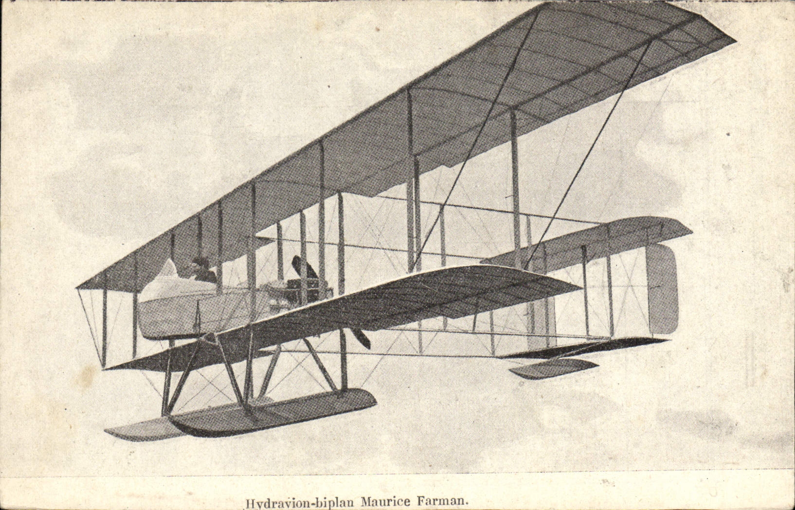 CPA Avion Aviation Hydravion biplan Maurice Farman 