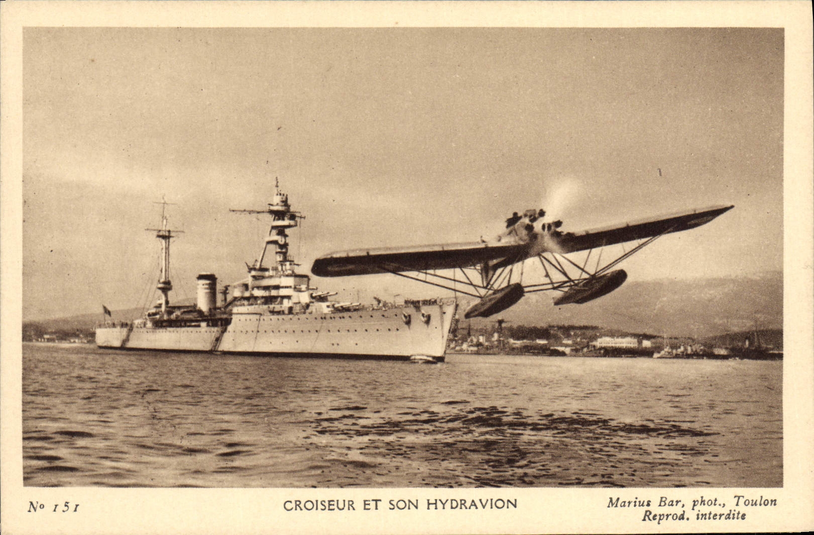 CPA Avion Aviation Croiseur et son hydraion 