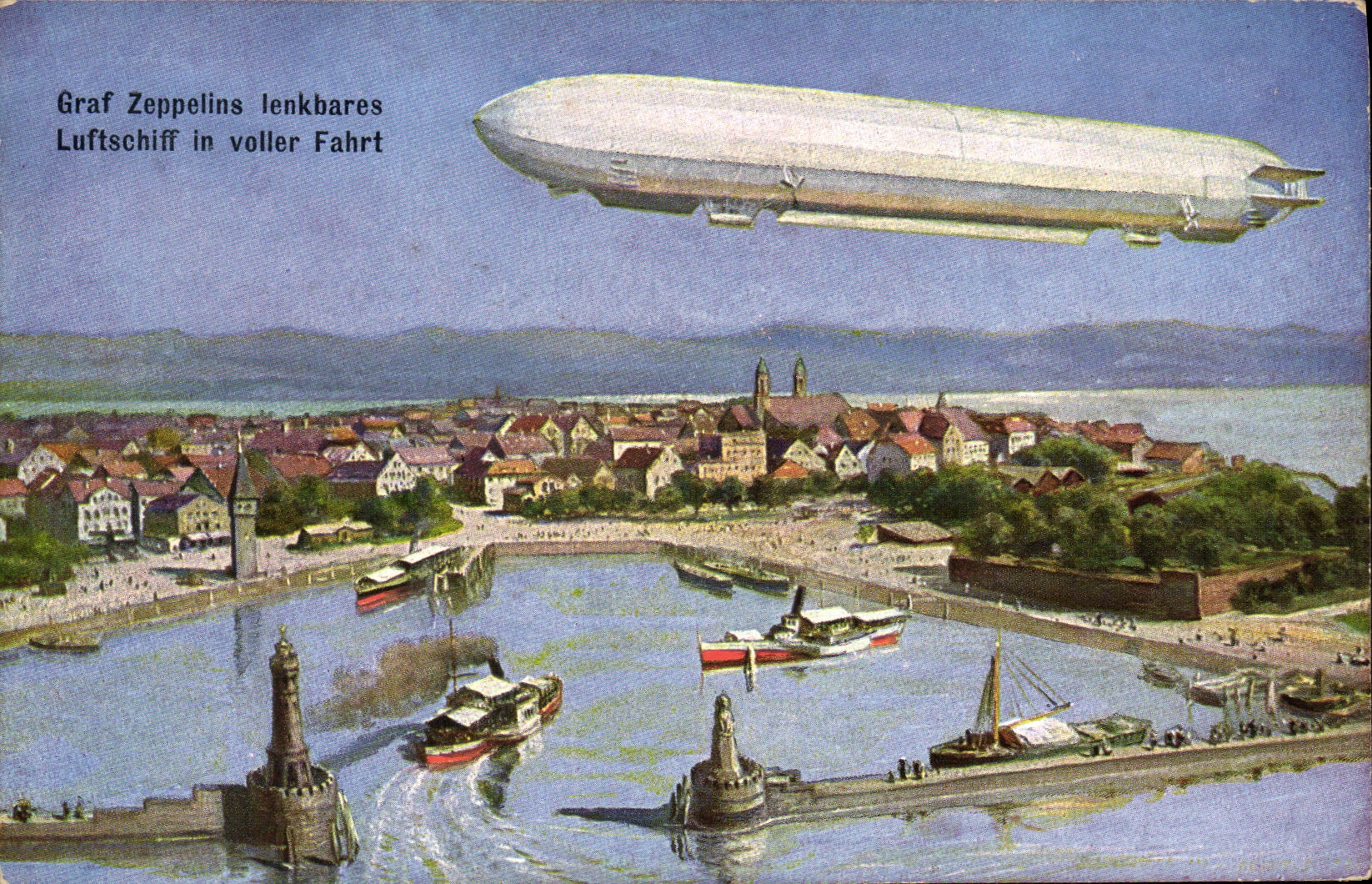CPA Avion Aviation Graf Zeppelins lenkbares 