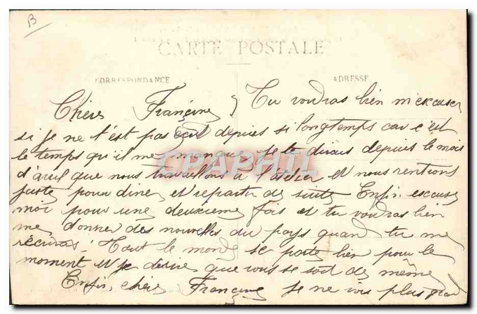 CPA Avion Aviation Dirigeable Zeppelin Luneville Le petit oiseau de France survolant le kolossal Aigle allemand  — Rückseite