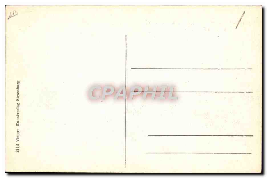 CPA Avion Aviation Dirigeable Zeppelin Modell nr 44 Strasbourg  — Rückseite
