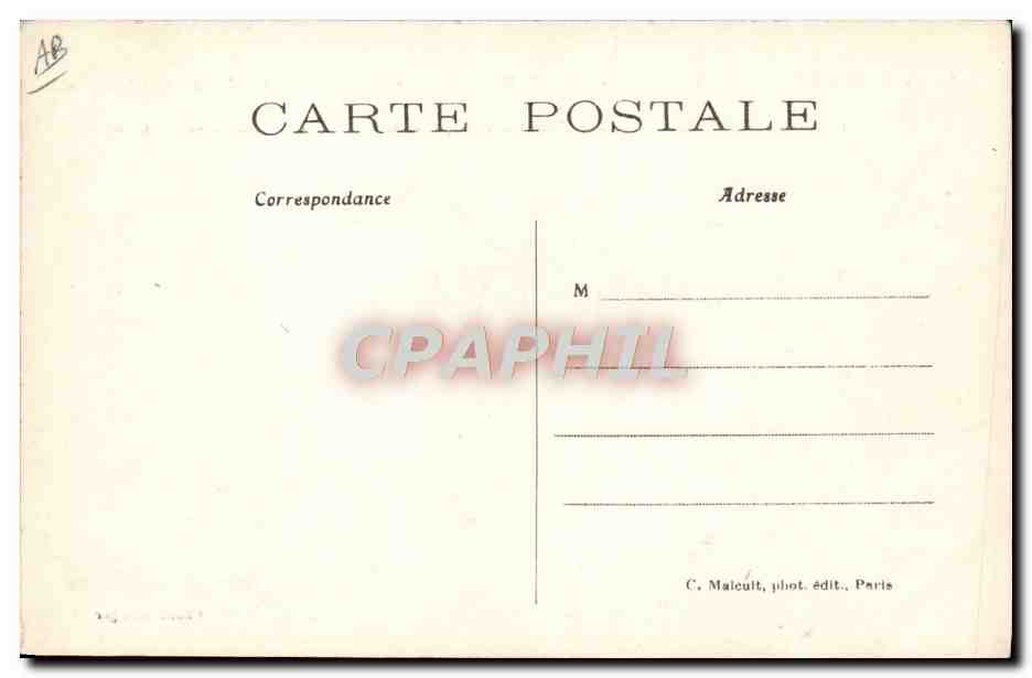 CPA Avion Aviation Dirigeable Zeppelin Ville de Paris Henri Deutsch Surcouf Kapferer — Rückseite