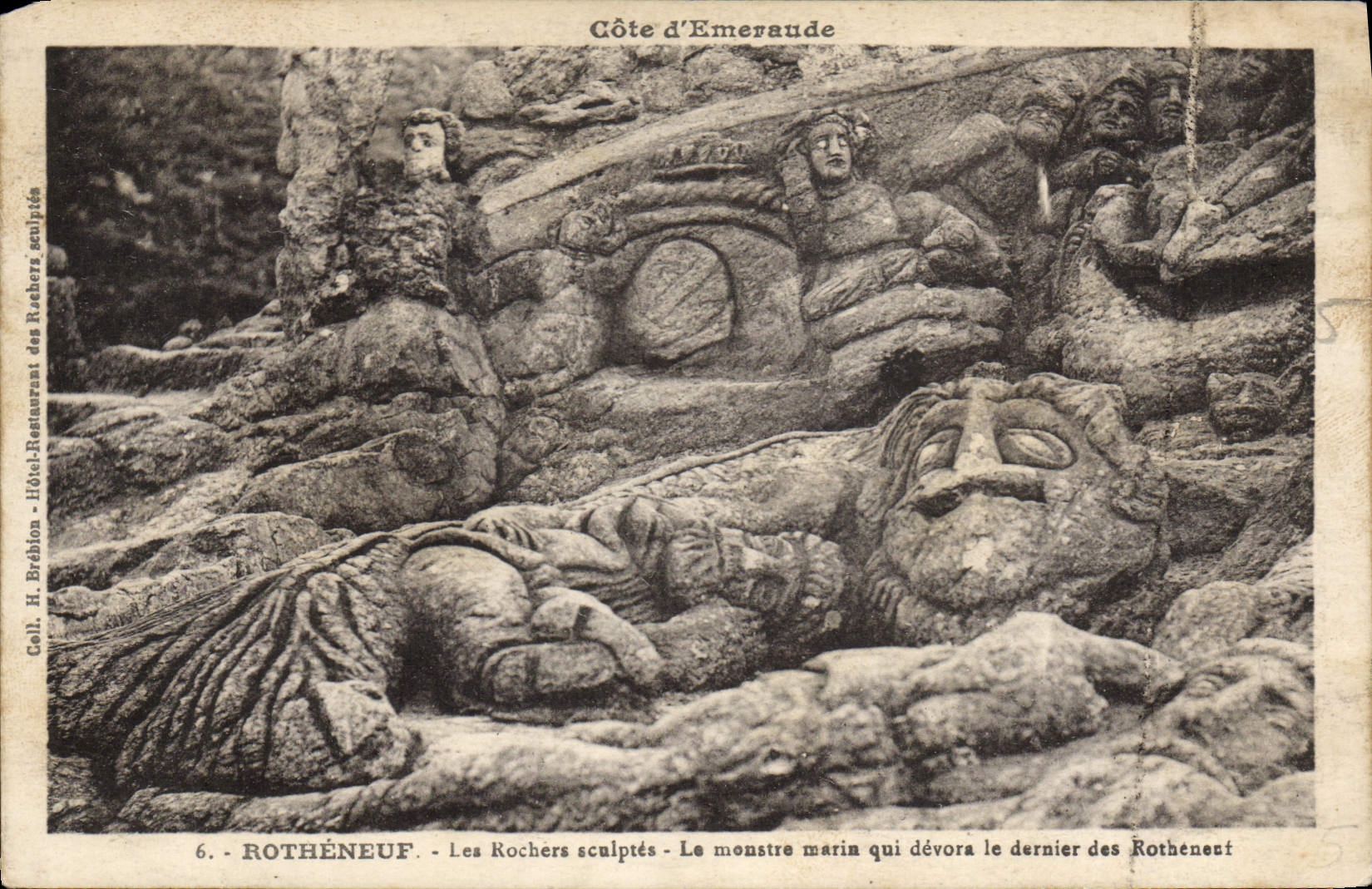 CPA Rotheneuf Les Rochers Sculptes Le Mostre Marin 