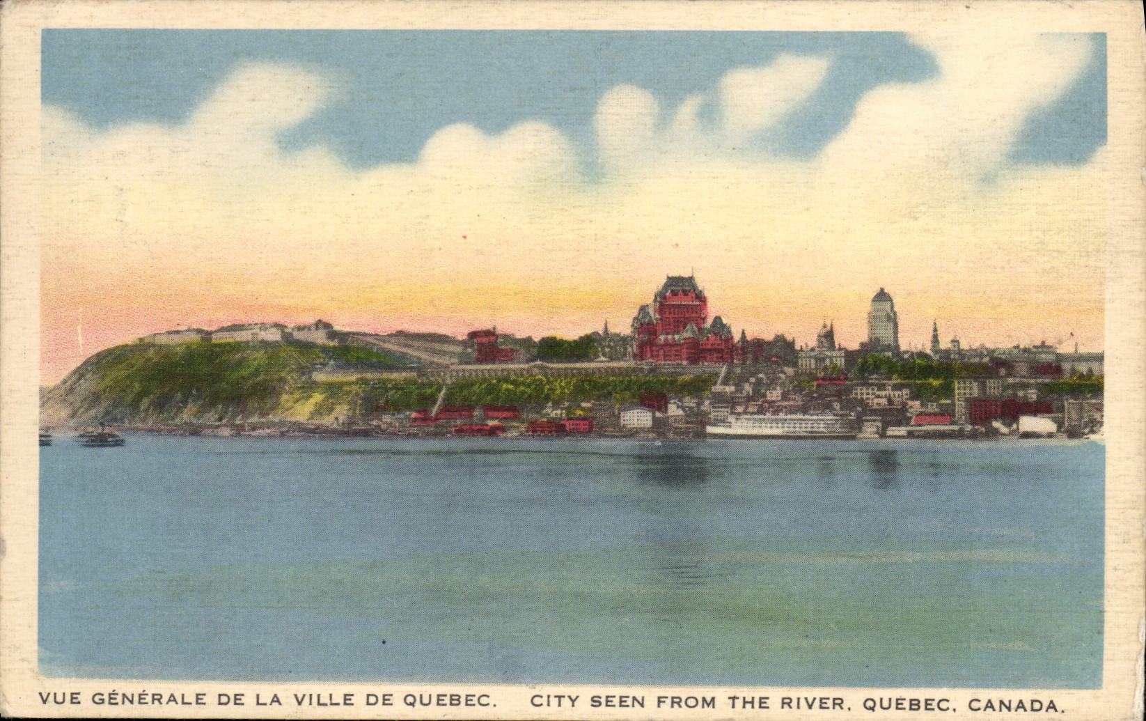 CPA Ve Generale De Ville De Quebec City Seen From The River 