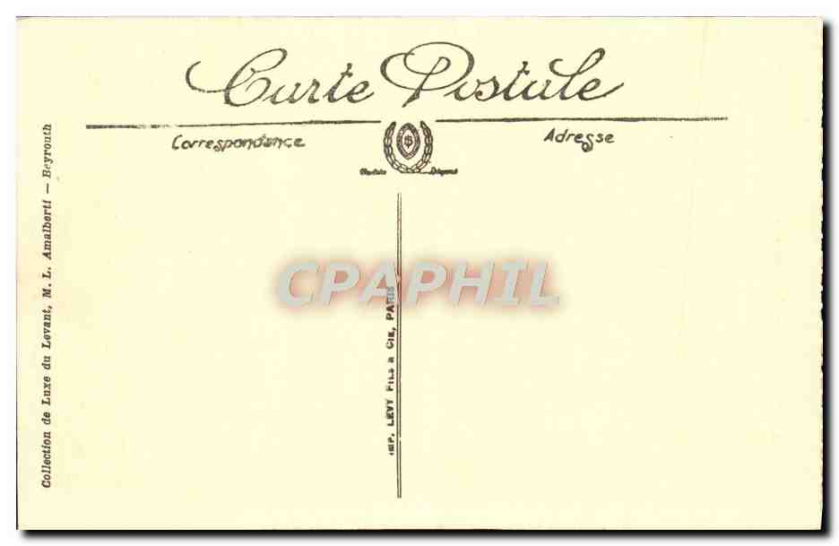 CPA Damas L'Arc de Triomphe et le Minaret — Rückseite