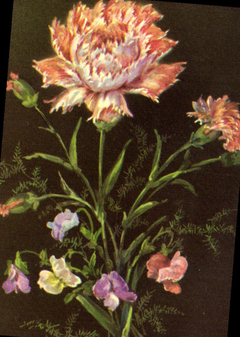 CPA Fantaisie Fleurs