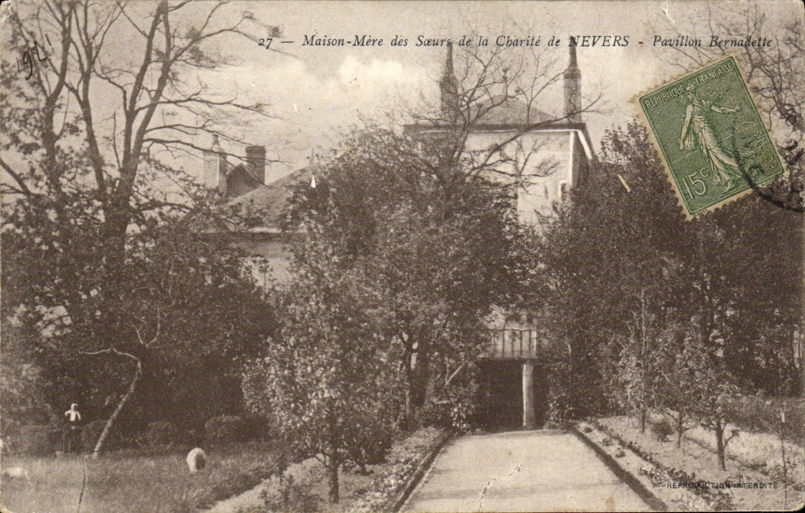CPA Nevers Pavillon Maison Mere des Soeur de la Charite Pavillon Bernadette
