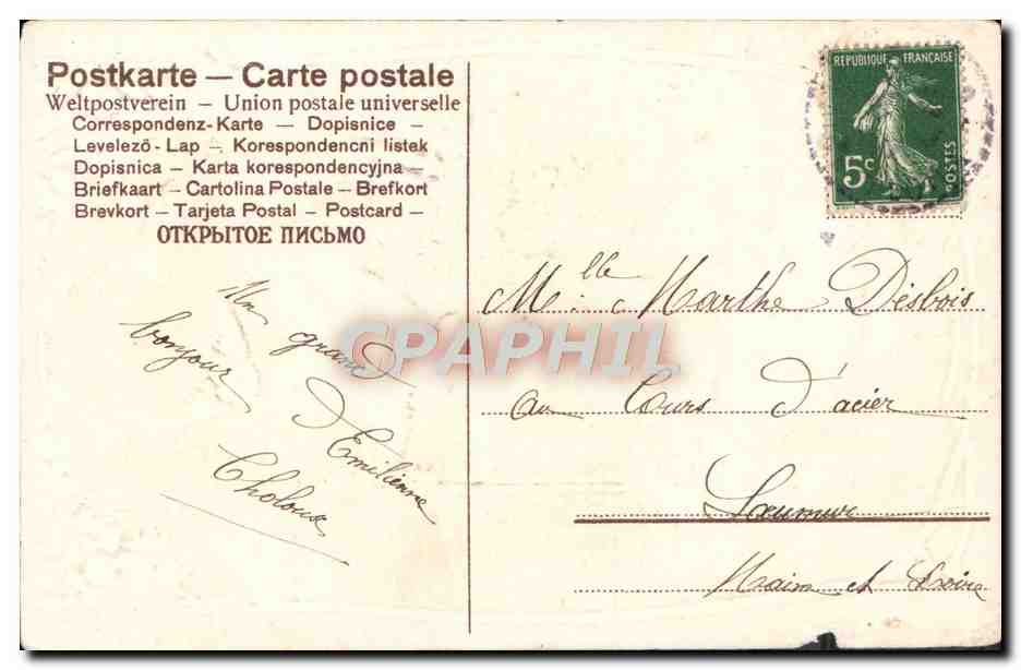 CPA Cueillies Pour Vous Colombes — Rückseite