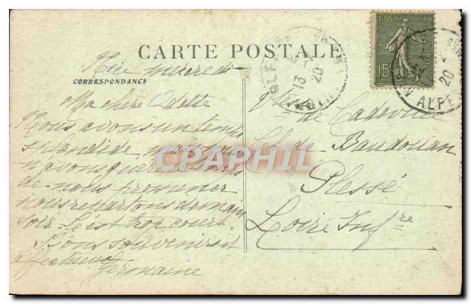 CPA Nice Le Chateau  — Verso