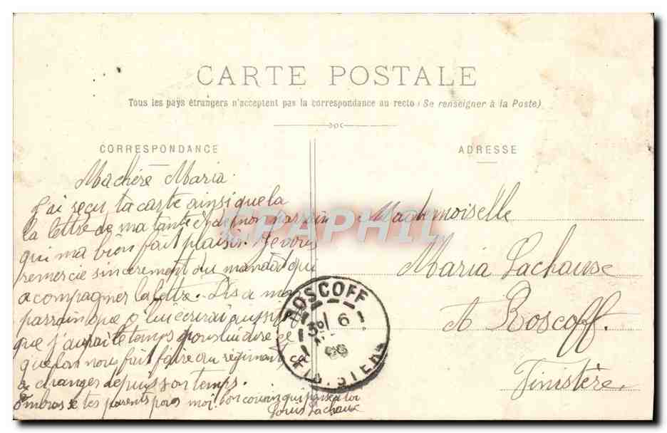 CPA Dijon Hotel de la Cloche — Rückseite