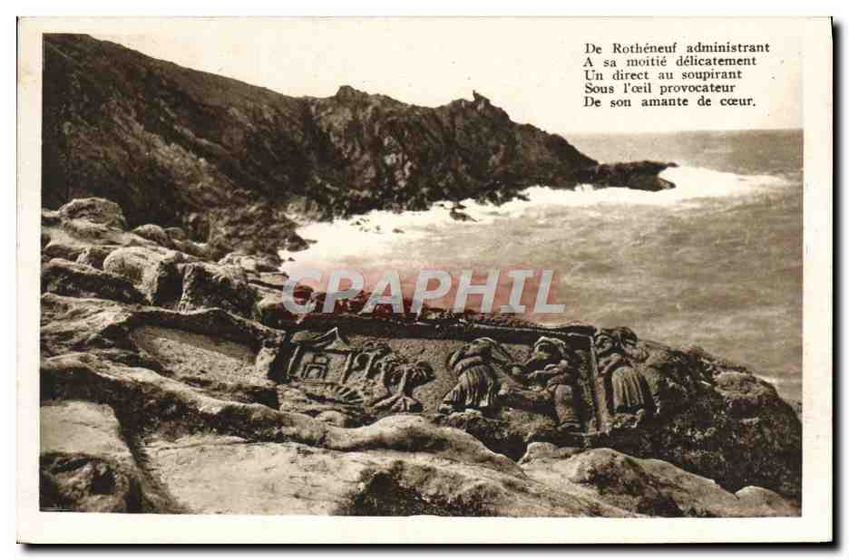 CPA Rotheneuf Les rochers Sculptes
