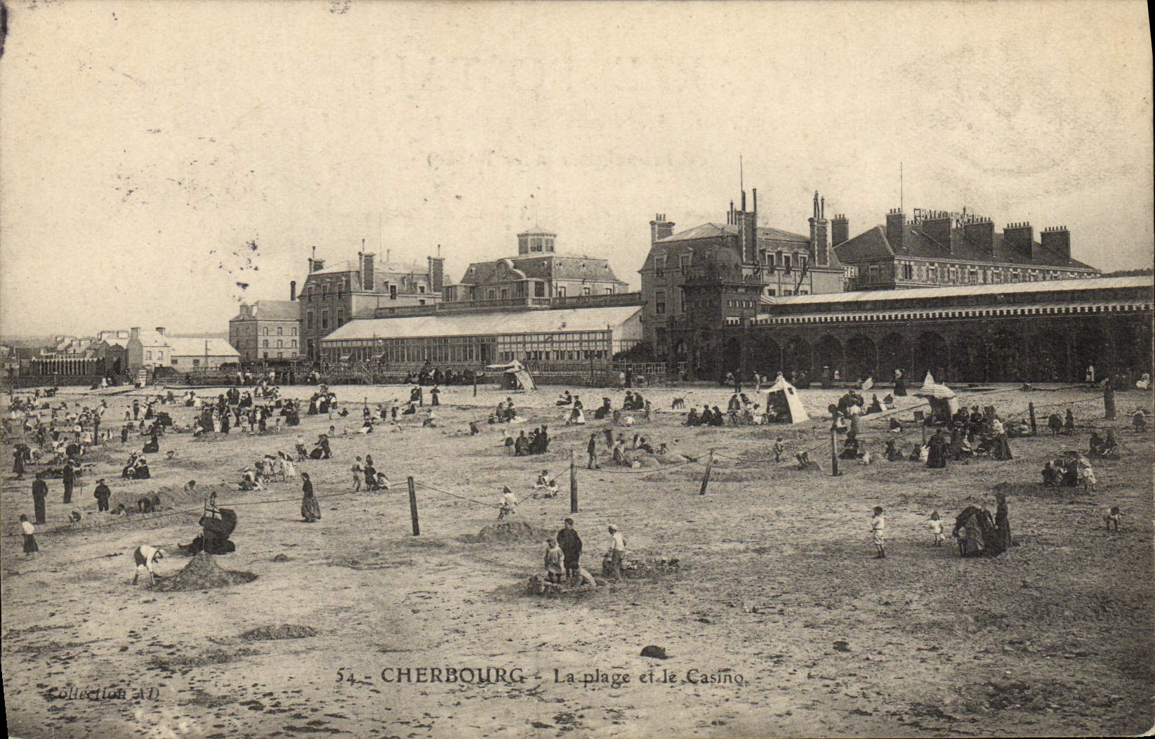 CPA Cherbourg La Plage et le Casino