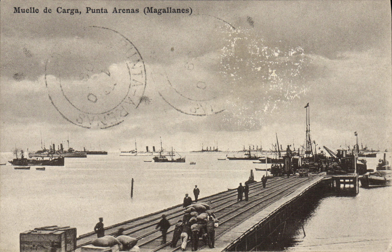 CPA Muelle de Carga Punta Arenas Magallanes Chili