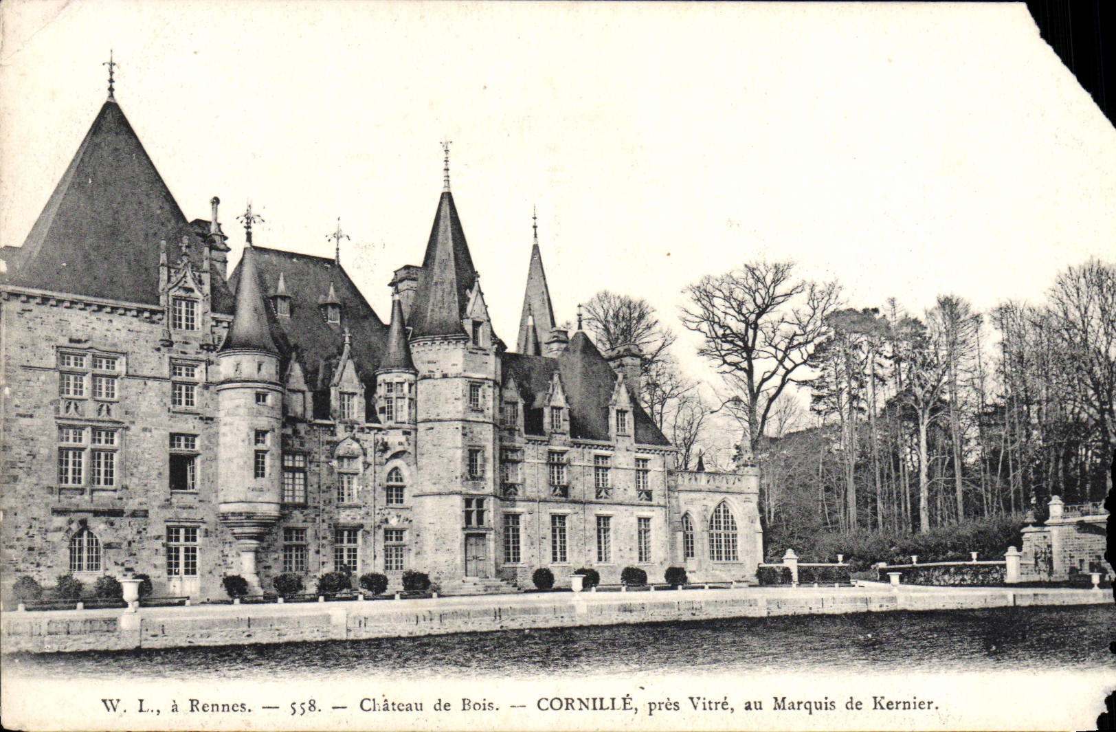 Château de Bois — Cornillé, près Vitré, au Marquis de Kernier — W. L., à Rennes — n° 558