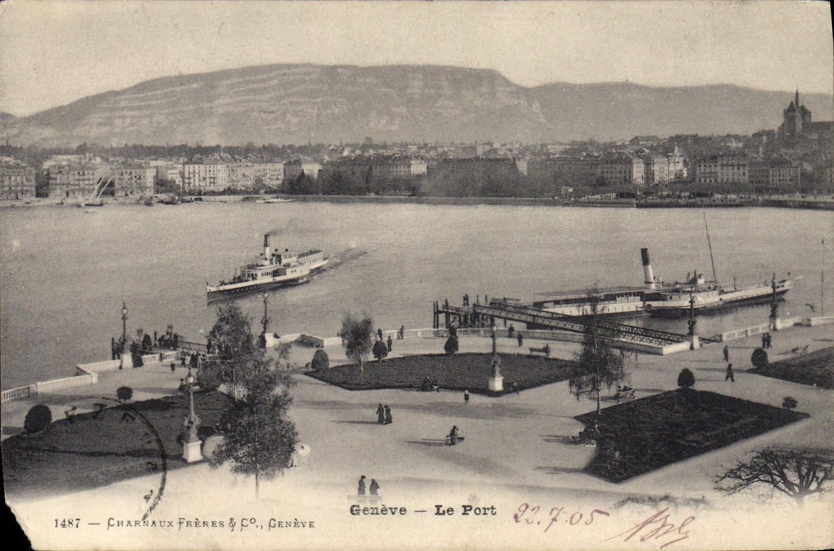 CPA Geneve Le Port Bateaux