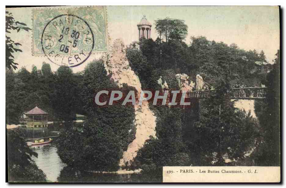 CPA Paris Les Buttes Chaumont