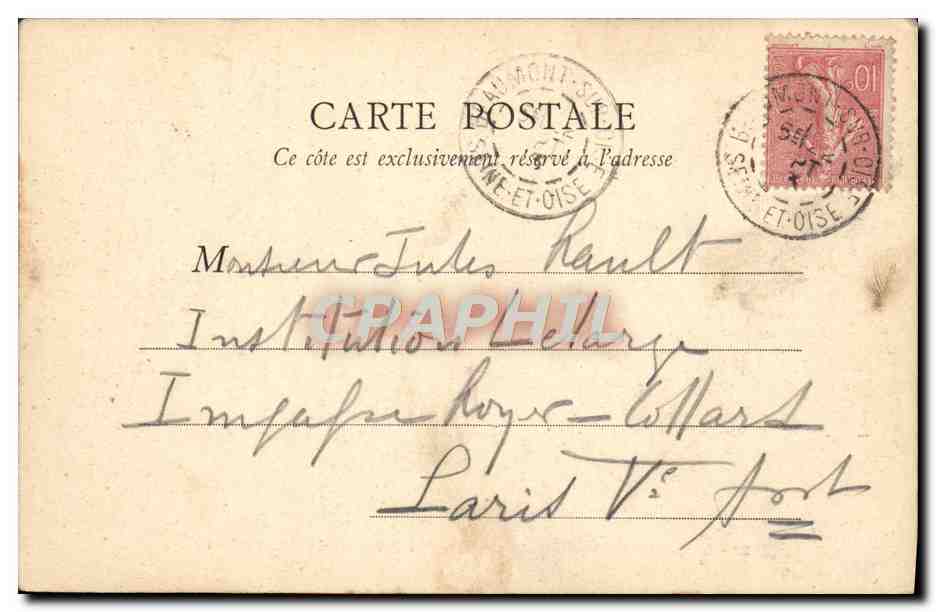 CPA Le Bois De Boulogne En Automne Pre Catelan Chalet Bengali — Verso