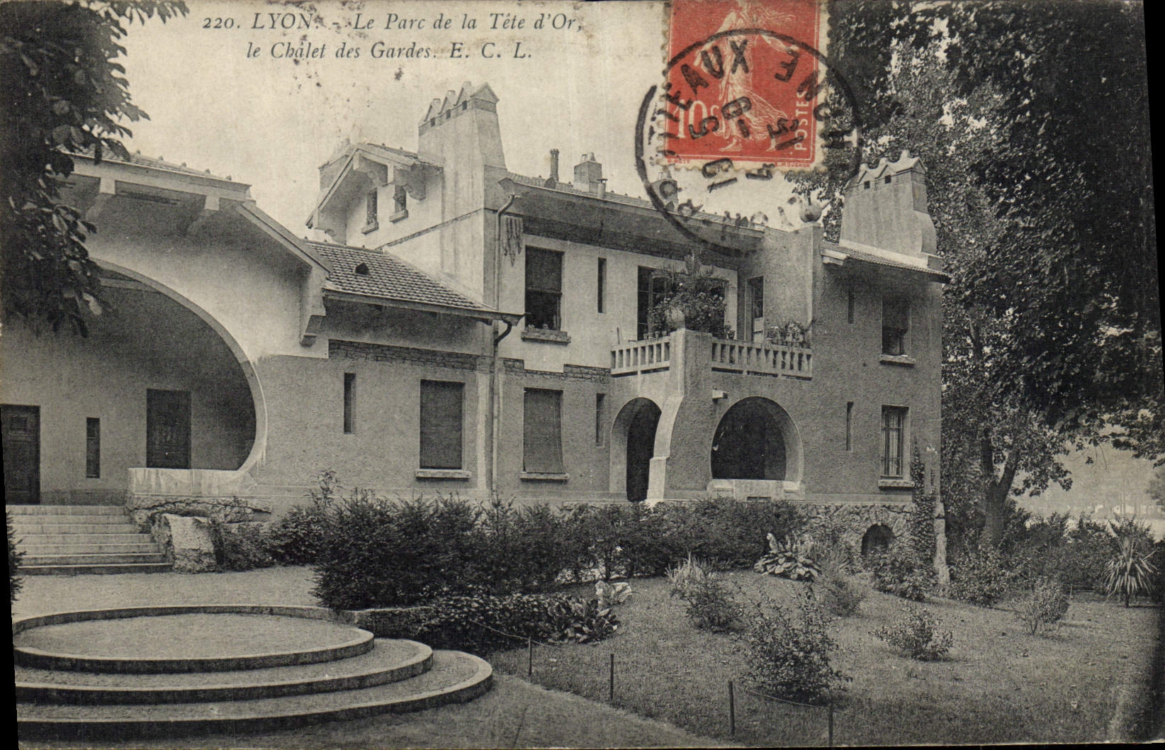 LYON - The Tête d'Or Park, the Chalet des Gardes - E. C. L.