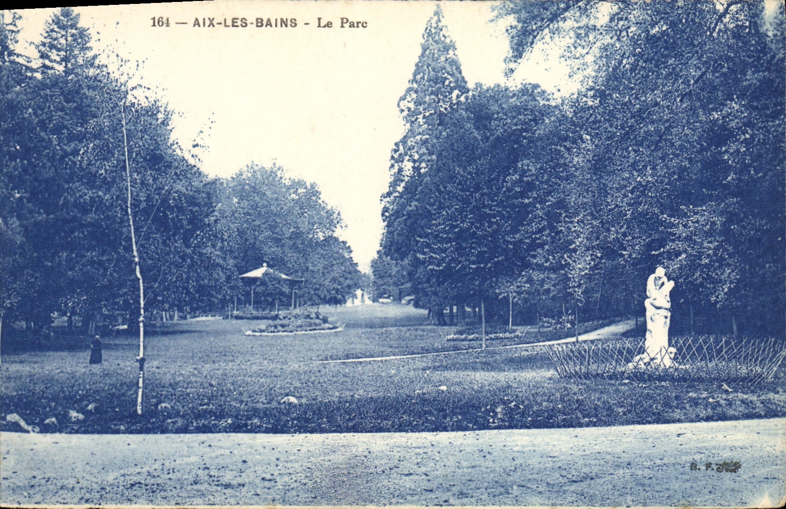 Aix-les-Bains - Le Parc — éditeur B. F. — n° de série 164
