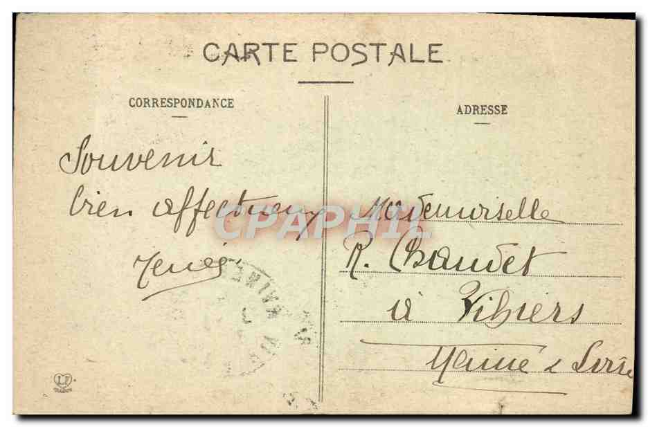 CPA Luchon Esplanade De l'etablissement thermal et allee d'Etigny — Rückseite